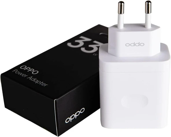Oppo 33W Power Fast Şarj Adaptörü USB 3.0 Oppo Türkiye Garantili, Beyaz ürün görseli 1