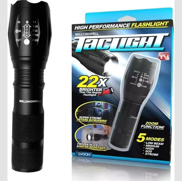ZHLTOOLS Pilli Parlak Led 5 Mod Ampul Suya Dayanıklı Mini El Feneri - 2