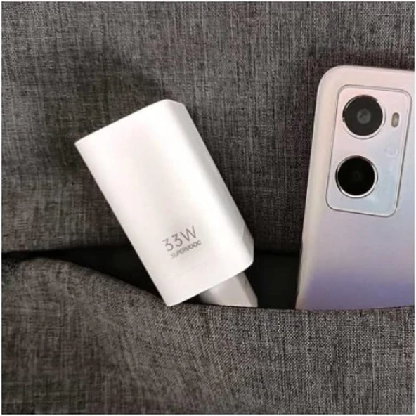 Oppo 33W Power Fast Şarj Adaptörü USB 3.0 Oppo Türkiye Garantili, Beyaz - Resim 3