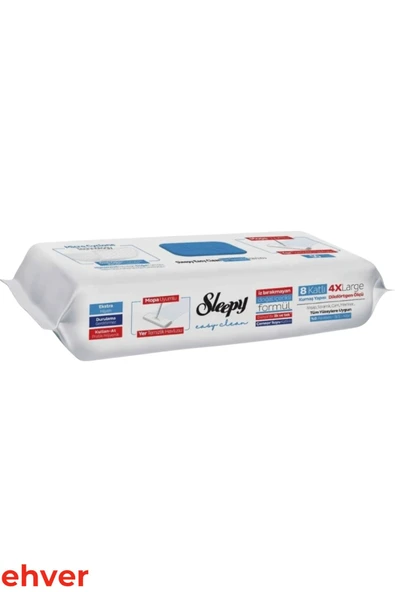 Sleepy 3'Lü Easy Clean Çamaşır Suyu Katkılı Mopa Uyumlu Yer Temizlik Havlusu (150 Yaprak) - Resim 7