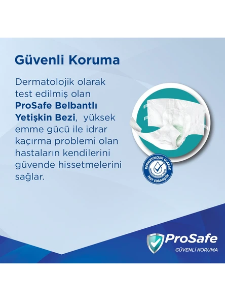 Prosafe Belbantlı Yetişkin Hasta Bezi Prosafe 120 - 160 Cm Xlarge 60 Lı - 3