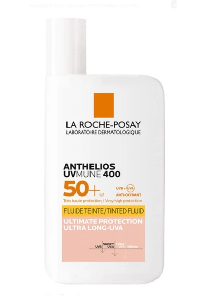 La Roche Posay Anthelios UVmune400 Invisible Fluid Tüm Cilt Tipleri İçin Renkli SPF50+ Yüz Güneş Kremi 50 ml ürün görseli 1