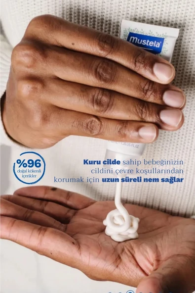 Mustela Cold Cream ve Organik Balmumu İçeren Kuru Ciltler İçin Besleyici Bebek Yüz Kremi 40 ml - 4