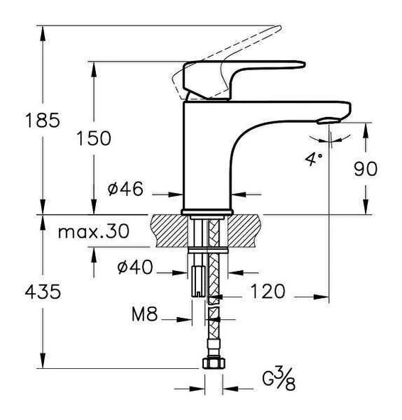 Artema Root Round Lavabo Bataryası A4270526 Bakır - 3