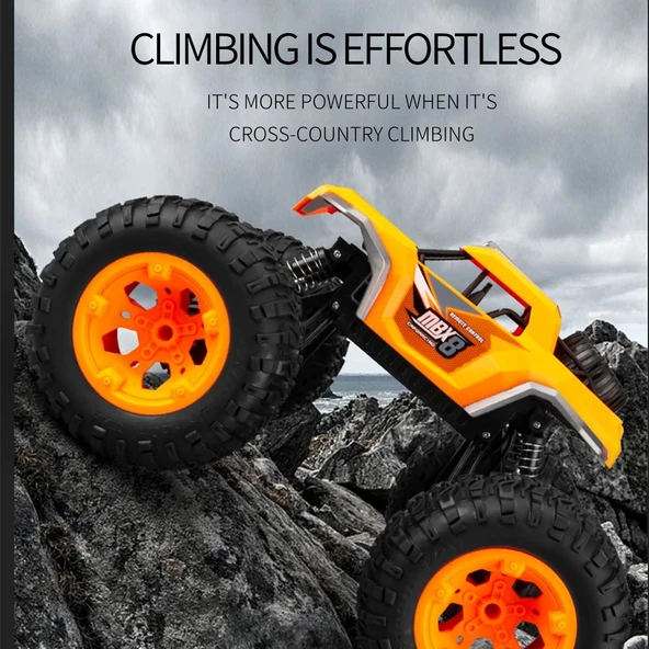 Kumandalı 33 CM Dev Off-Road Araba 15KM/H Hızlı, Şarjlı, 2.4GHz RC Tırmanıcı Arazi Aracı 9030-3F - 4