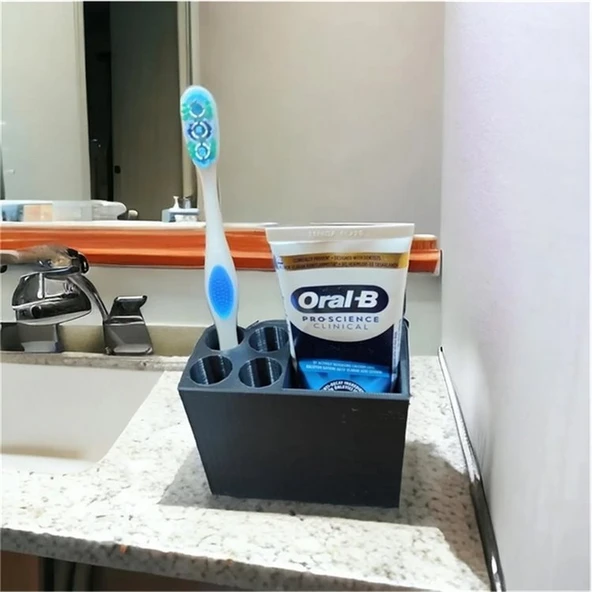 Mini Diş Fırçalık ve Diş Macunluk - Resim 2