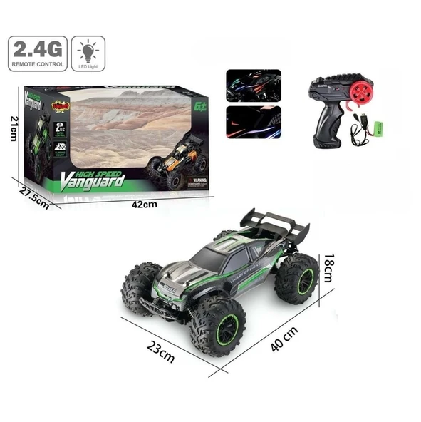 Kumandalı 40 CM Dev Off-Road Araba 15KM/H Hızlı, Şarjlı, 2.4GHz RC Arazi Aracı 9010-6F - 5