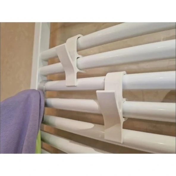 Havlupan Askısı 4 Adet Havlu ve Bornoz Askılık Beyaz ürün görseli 1