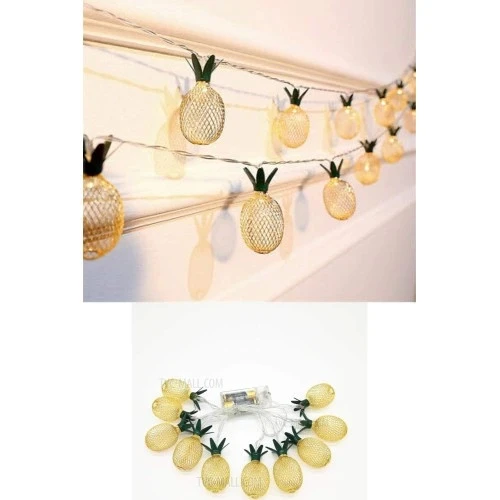 2m 10 Led Pilli 2 Kademeli Ananas Led Işık - 2