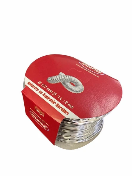 Avmdepo  Aspilatör Borusu Telli 127 mm 2 Metre - 7