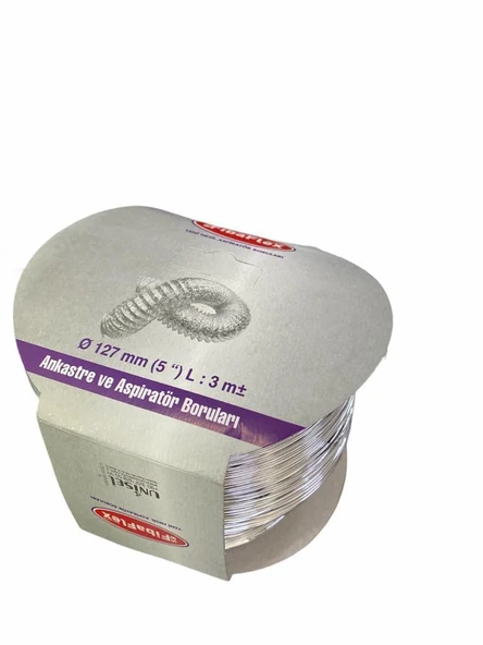 Avmdepo Aspilatör Borusu Telli 127 mm 3 Metre - 5