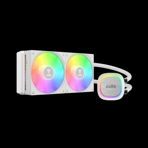 Gamdıas Aura Gl240 V2 Wh, White Edition, 240mm,  Rgb, 2 Fanlı,cpu Sıvı Soğutma