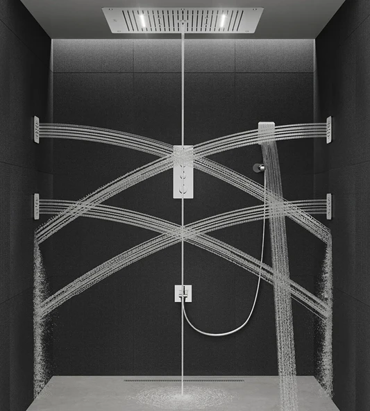 Artema A47189 AquaHeat S5 Ankastre Banyo/Duş Bataryası (5 Yollu Yönlendirici) - 2