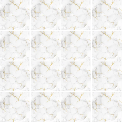 DecoHandy  Pvc Yer Karosu 30x30cm 4 lü Paket - Mermer Desenli Beyaz  0,36m2 - 3