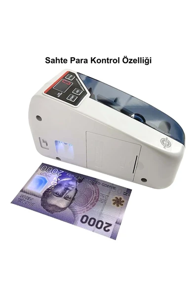 Kağıt Para Sayma Makinesi Mini Taşınabilir UV Lamba Para Kontrol - 4