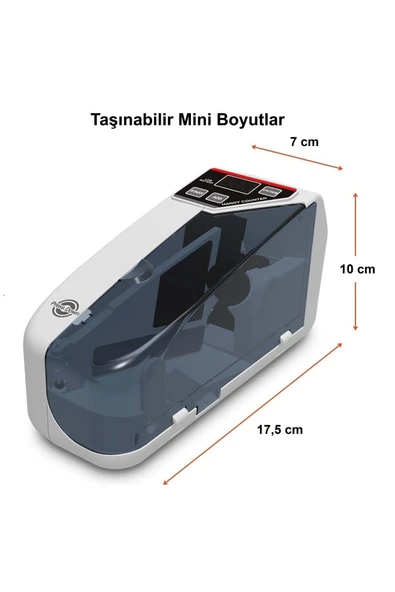 Kağıt Para Sayma Makinesi Mini Taşınabilir UV Lamba Para Kontrol - 6