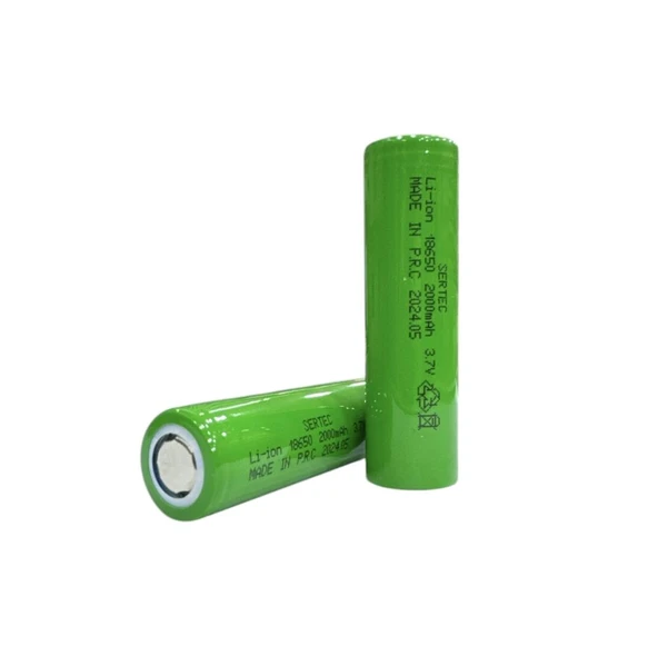 18650 3.7V 2000 Mah 1C Li-Ion Şarjlı Pil