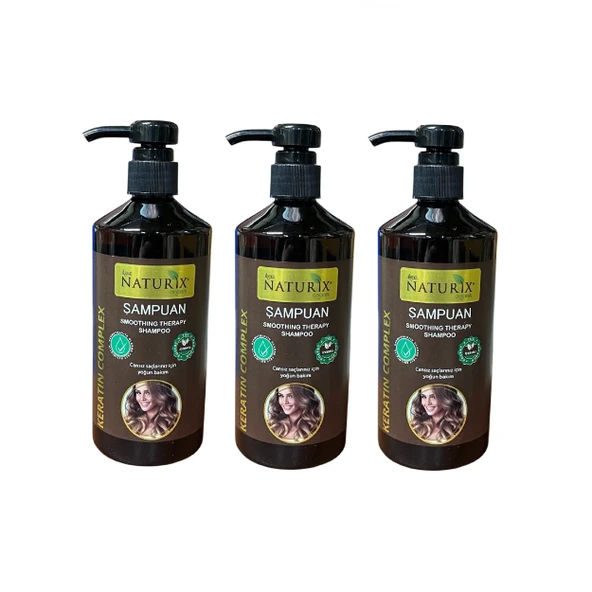 Keratin Complex Şampuan 600 ml, 3Adet, Dvd Lokman Aktar