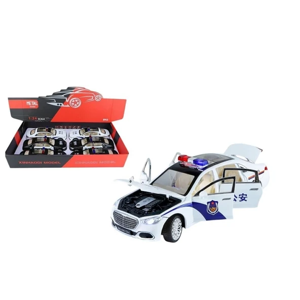 Xhd-b2430 C-b 1 24 Işıklı Sesli Tsl Polis Araba - 3