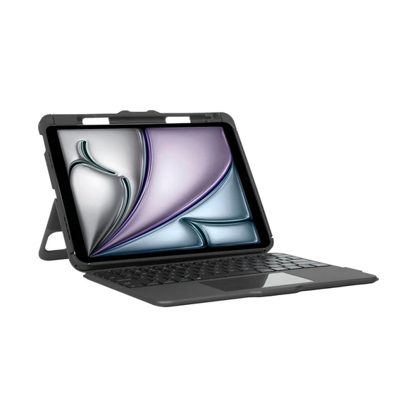Targus THZ967TR Versavu iPad Air 11" (M3,m2) & iPad Pro 11" & iPad 10.9" Uyumlu Touchpad ve Aydınlatmalı Türkçe Klavyeli Kılıf - 1