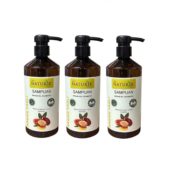 Argan Şampuan 600 ml, 3Adet, Dvd Lokman Aktar