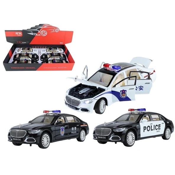 Xhd-b2430 C-b 1 24 Işıklı Sesli Tsl Polis Araba - 4