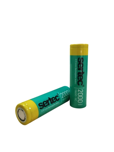 18650 3.7V 2000 Mah 1C Li-Ion Şarjlı Pil - 1
