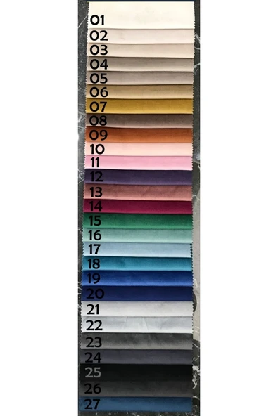 Mobilya Stant Most Spiral Kare Puf 19 Lacivert Kadife Kumaş (Evinize Teslim) - Resim 4