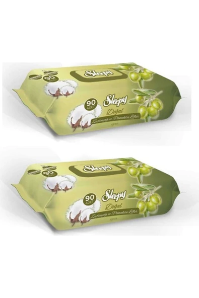 Sleepy Zeytinyağlı Islak Havlu 90'lı X 2 ürün görseli