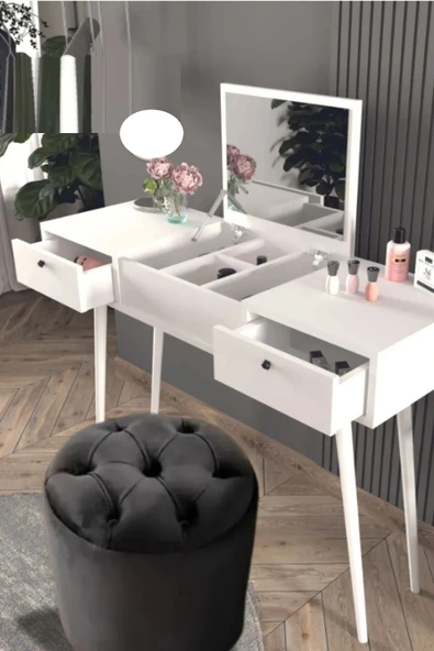 Mobilya Stant Most Hallow Kapitoneli Sandıklı Puf 25 Siyah Kadife Kumaş (Evinize Teslim) ürün görseli