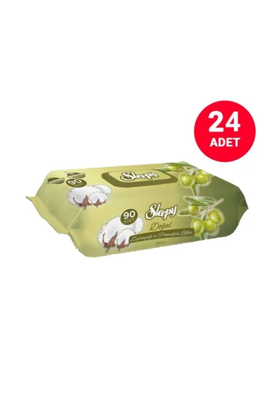 Sleepy Islak Havlu Zeytınyağlı 90x24 (2160 yaprak) ürün görseli