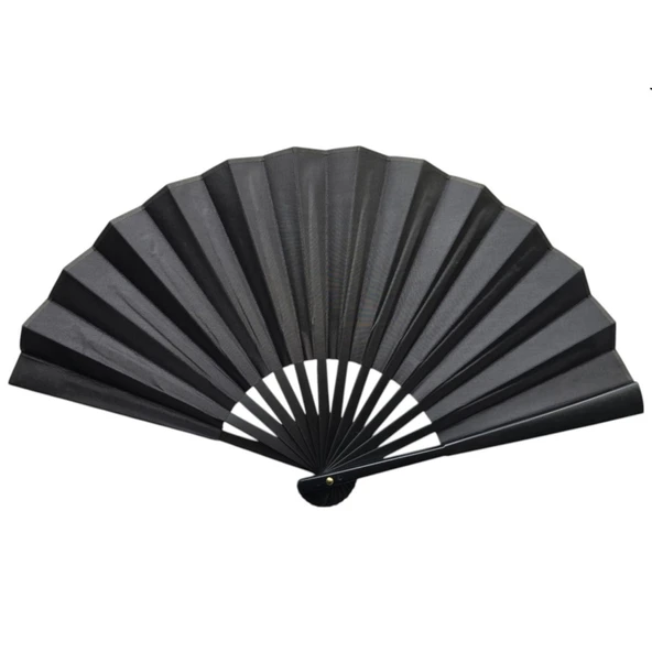 Plastik Kumaş Yelpaze 12 li Siyah