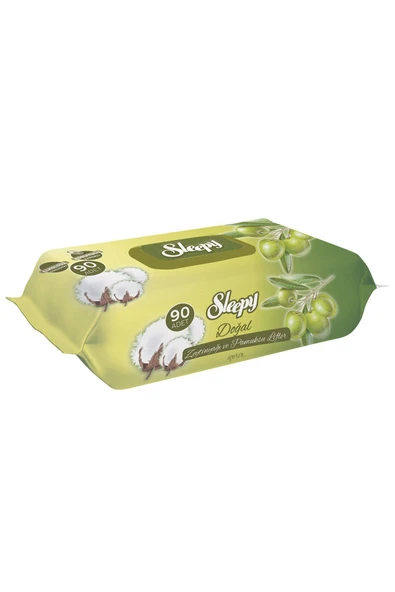 Sleepy Doğal Zeytinyağlı Islak Havlu 90'lı ürün görseli