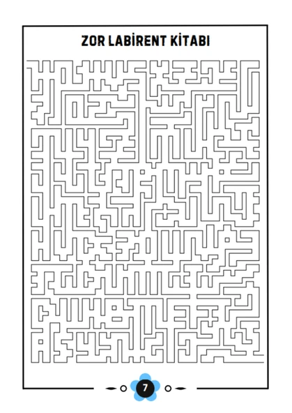 Zor Labirent Bulmaca Kitabı (70 Süper Labirent) - Resim 3