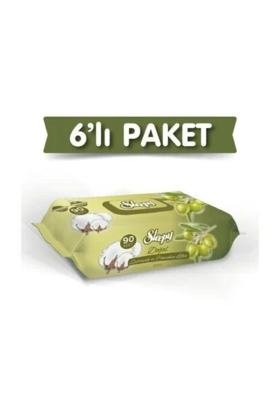 Sleepy Zeytinyağlı Islak Bebek Havlusu 90x6'lı ürün görseli