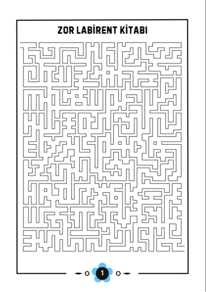 Zor Labirent Bulmaca Kitabı (70 Süper Labirent) - Resim 2
