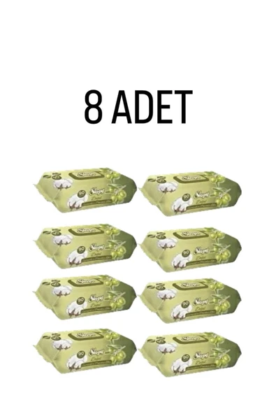 Sleepy Zeytinyağlı Islak Havlu 8 Paket 720 Yaprak ürün görseli