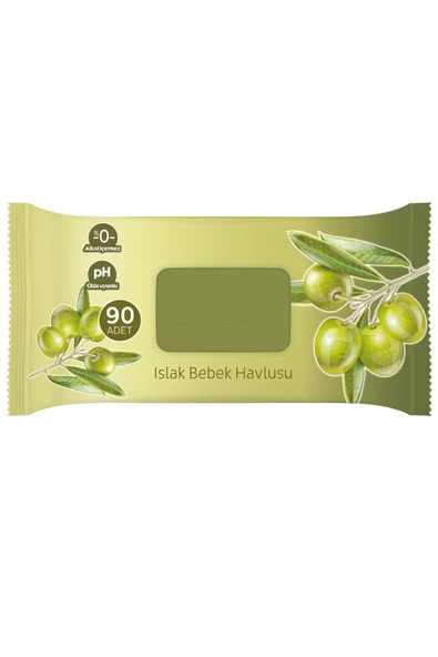 Sleepy Sensitive Zeytinyağlı Islak Havlu 90 lı 7 Paket ürün görseli