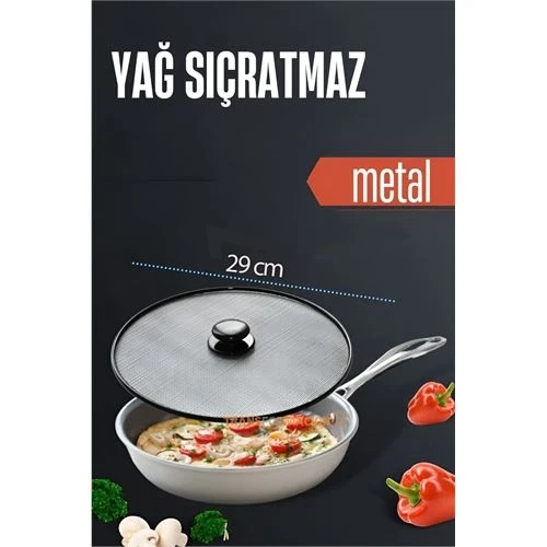 Yağ Kızartma Sıçratmaz Kapak 29 Cm - 2