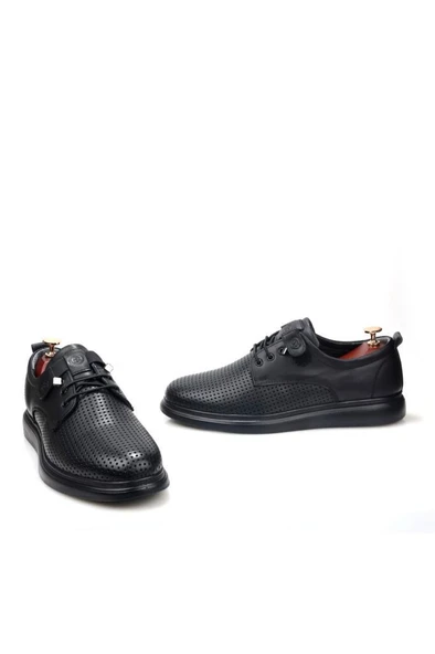 Papuçcity Bms 03206 Erkek Deri Günlük Yazlık Delikli Ayakkabı - Resim 3