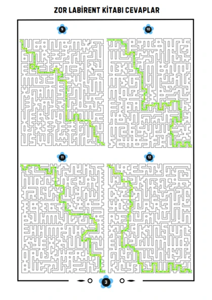 Zor Labirent Bulmaca Kitabı (70 Süper Labirent) - Resim 5