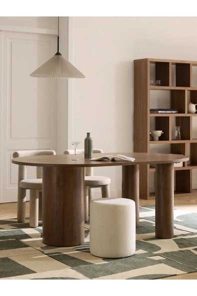 Mobilya Stant Most Ekol Puf 01 Krem Kadife Kumaş (Evinize Teslim) ürün görseli