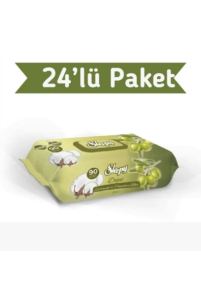 Sleepy Zeytinyağlı Islak Havlu 24X90 lı 2160 Yaprak ürün görseli