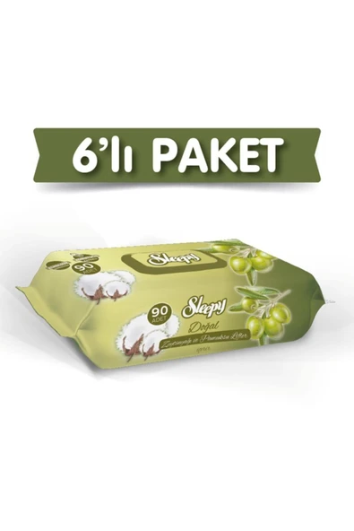 Sleepy Zeytinyağlı Islak Havlu-mendil 90x6 (540 yaprak) ürün görseli