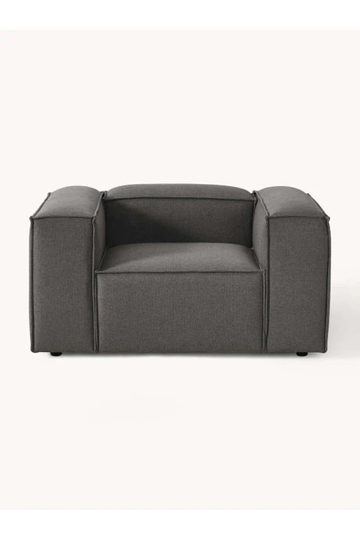 Mobilya Stant Most Mollis Berjer Silinebilir 41 Koyu Antrasit Keten Kumaş Yumuşak Sünger (EVİNİZE TESLİM) - Resim 3