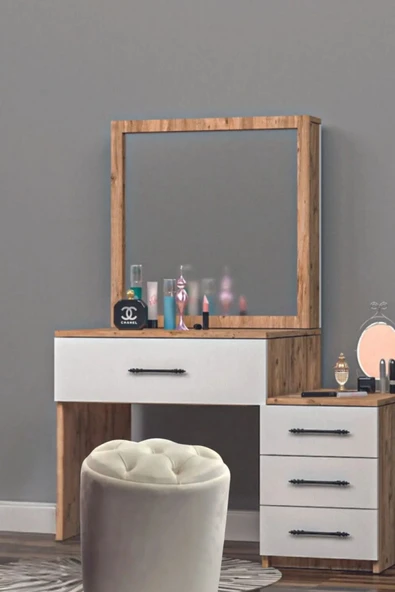 Mobilya Stant Most Hallow Kapitoneli Sandıklı Puf 01 Krem Kadife Kumaş (Evinize Teslim) ürün görseli