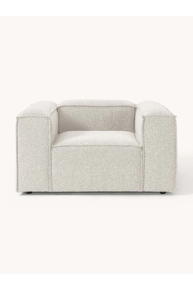 Mobilya Stant Most Mollis Berjer Silinebilir 01 Lüks Bukle Beyaz Kumaş Yumuşak Sünger (Evinize Teslim) - Resim 3