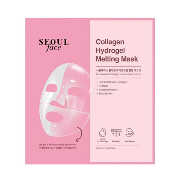 Dermal Pdrn Hydrojel Eriyen Maske Nemlendirici Şeffaf Jel Maske 34 gr ve Kolajen Eriyen Maske 34 gr. - Resim 3