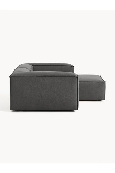 Mobilya Stant Most Mollis Plus Sağ Köşe 2 Modül Köşe 41 Koyu Antrasit Keten Kumaş Yumuşak Sünger(EVİNİZE TESLİM) - Resim 4