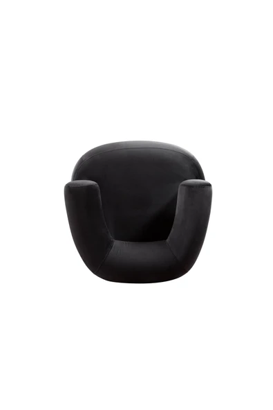 Mobilya Stant Most Volpe Berjer Silinebilir Siyah Kadife Kumaş (Evinize Teslim) - Resim 5